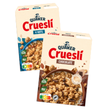 Quaker cruesli of granola